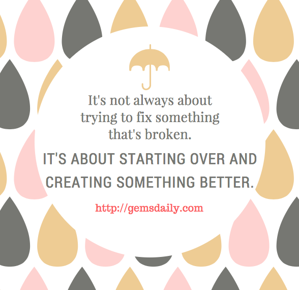 Starting Over